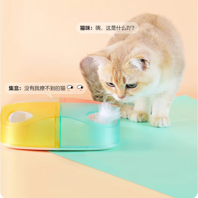 New Arrival Cat Feather Teaser Toy Smart Activation Interactive Cats Playing Toys Kit For Indoor Kitten